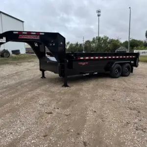 2026 Midsota GN 16' HV Telescopic Dump Trailer