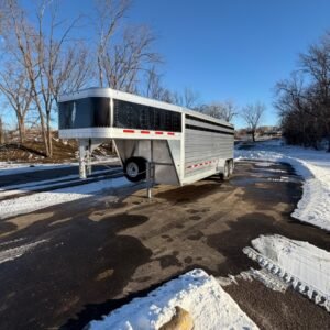 2026 Featherlite 8117 Stock Trailer 6'7" x 20" - Black Nose Color
