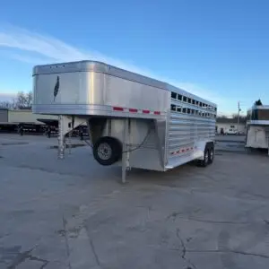 2026 Featherlite 8127 Stock Trailer 7' x 20' - Natural Color