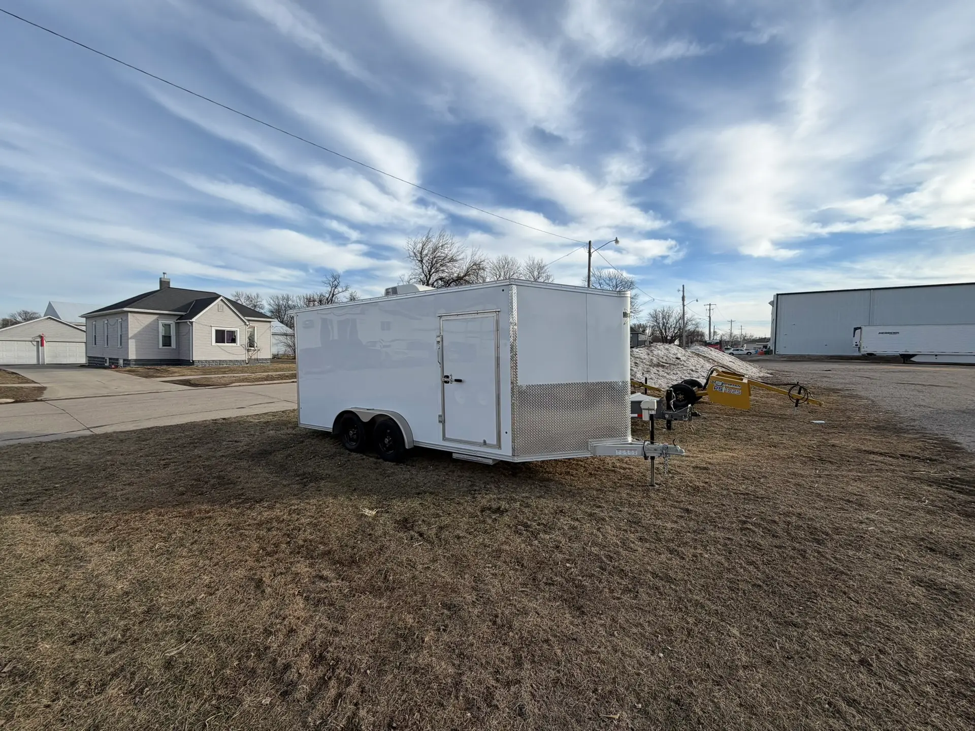 2023 Used Mission Enclosed Trailer 16' with A/C Unit - All Aluminum