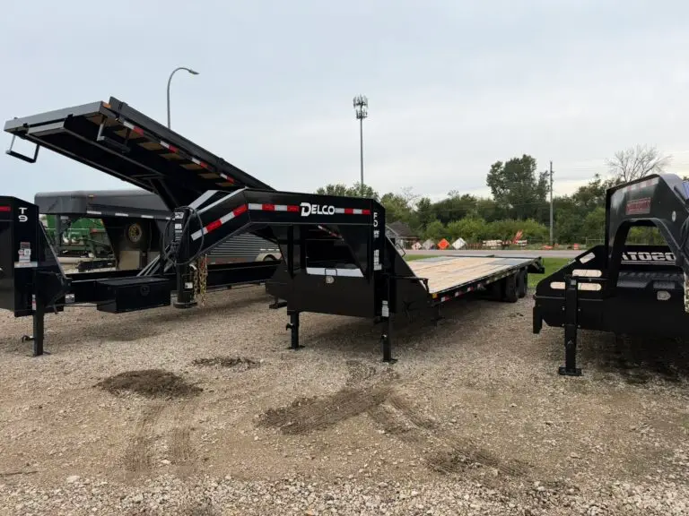 2027 Delco FD 32′ Deckover Trailer with Monster Ramps